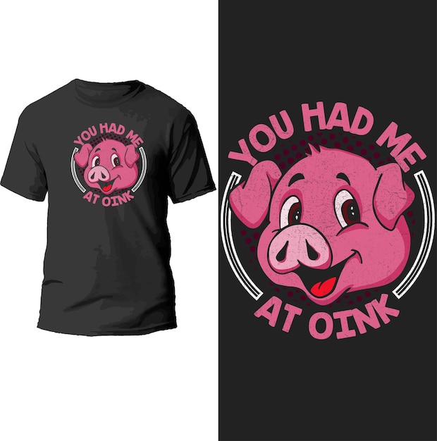 you made me a pink t shirt design.