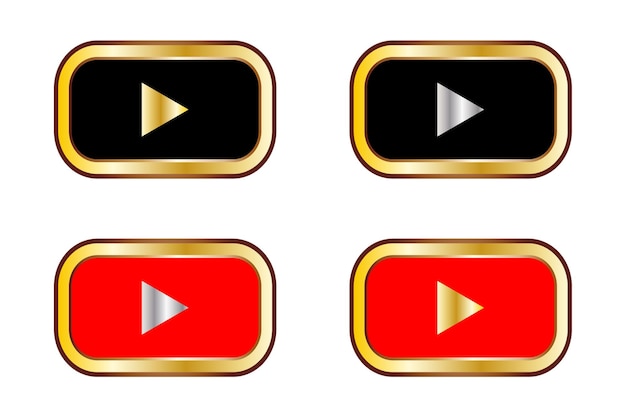 Vector you tube play video logo