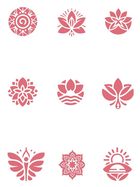 Vector youga collection logo