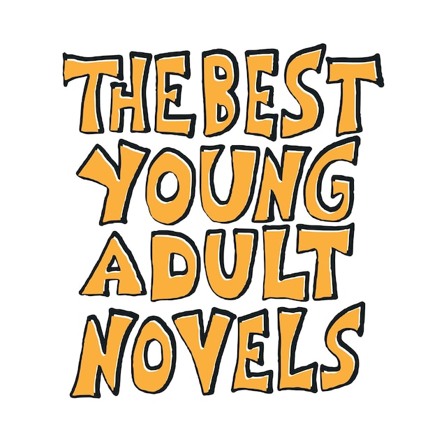 Young adults book phrases set Vector illustartion