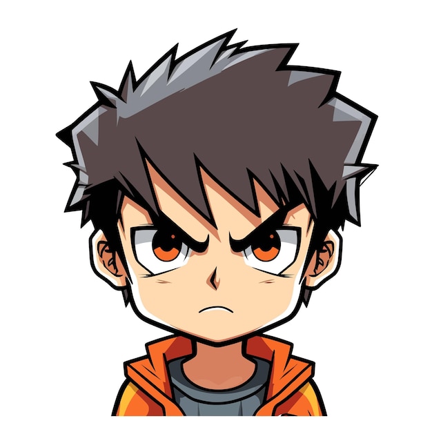 Premium Vector  Anime boy avatar