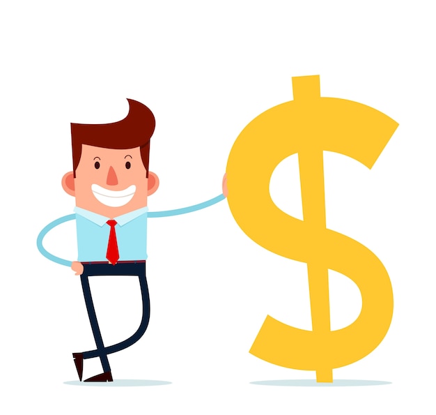 young businessman smile with pride and confidence