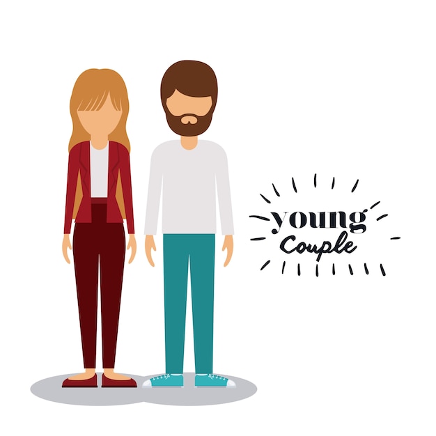 Young couple design