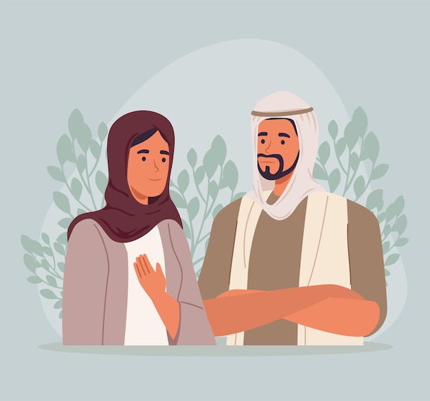 Young couple muslim