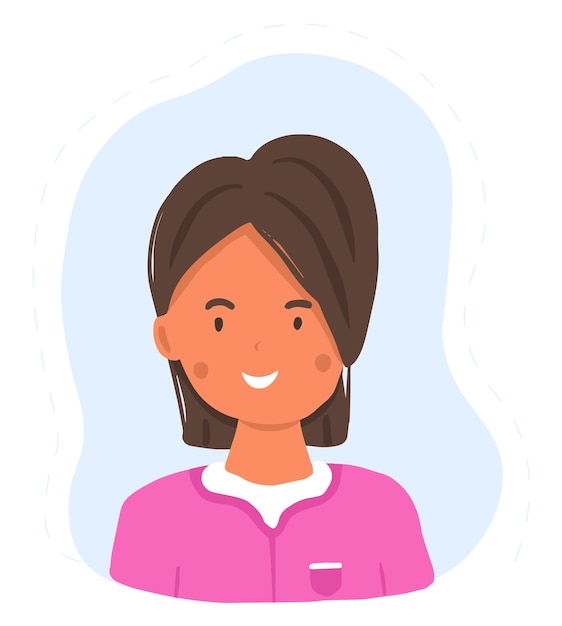 Premium Vector  Woman profile cartoon