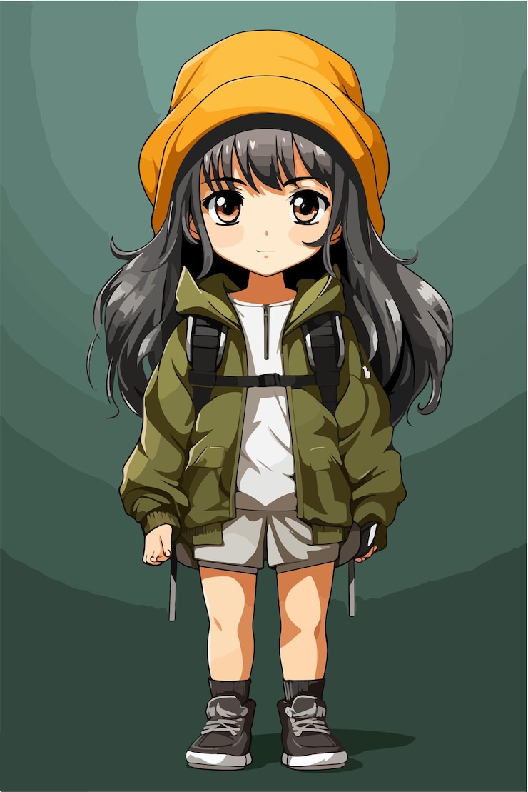 Vector ヤングガール アニメ キャラクター ベクトル イラストデザイン マンガ アニメガール