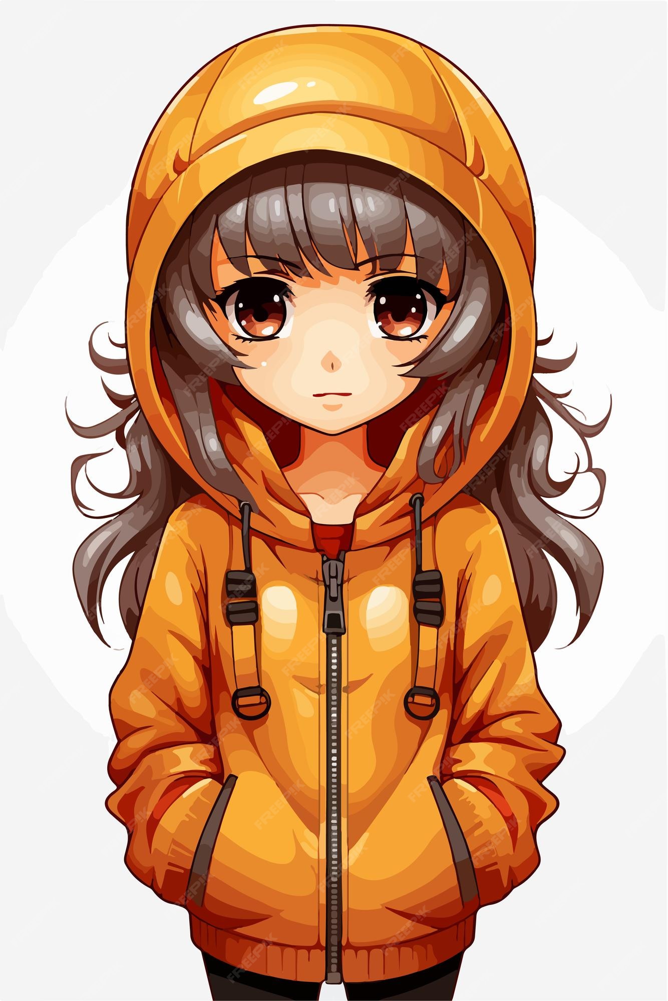 Premium Vector  Young girl anime style character vector illustration  design manga anime girl