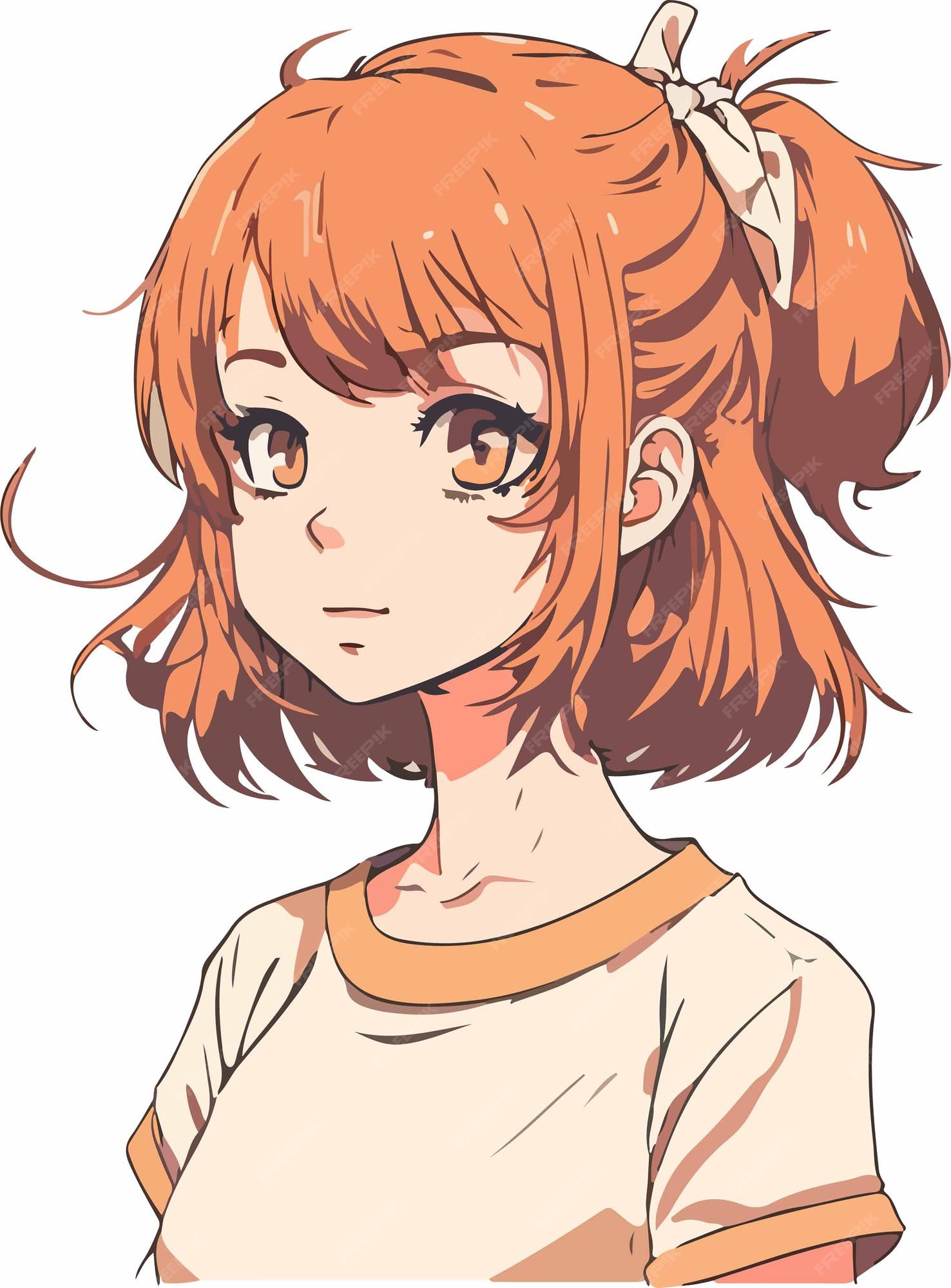 Premium Vector Young girl anime style character vector illustration