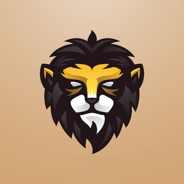 Vector young lion logo