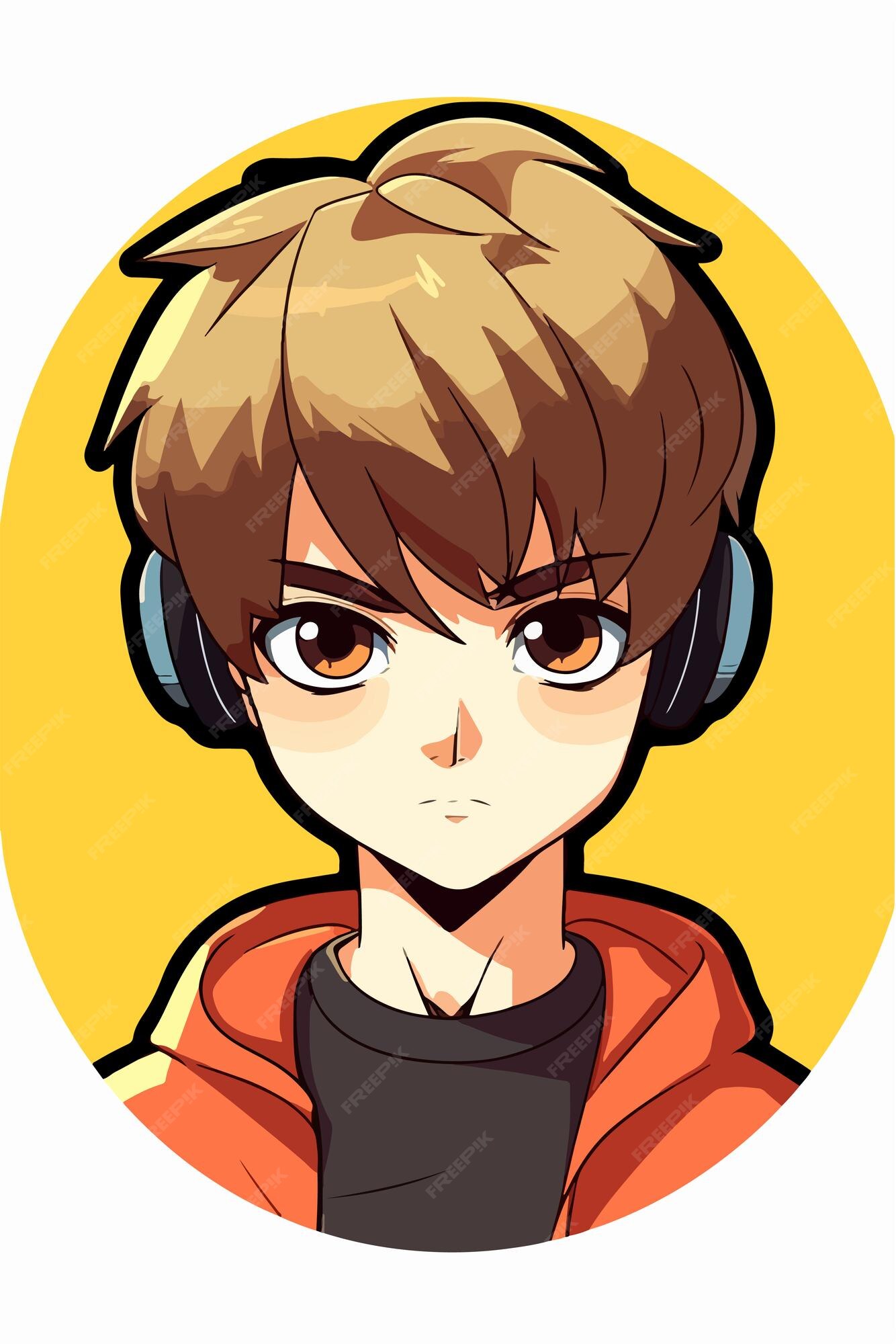 Boy profile cartoon avatar kawaii anime cute illustration clip art  character chibi manga comic 23981703 Vector Art at Vecteezy