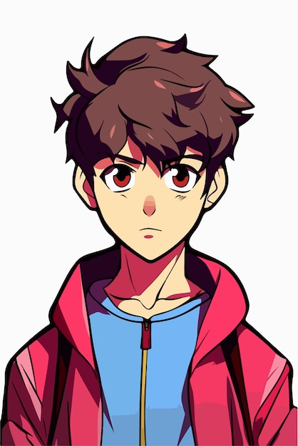 anime guy character 13827819 Vector Art at Vecteezy