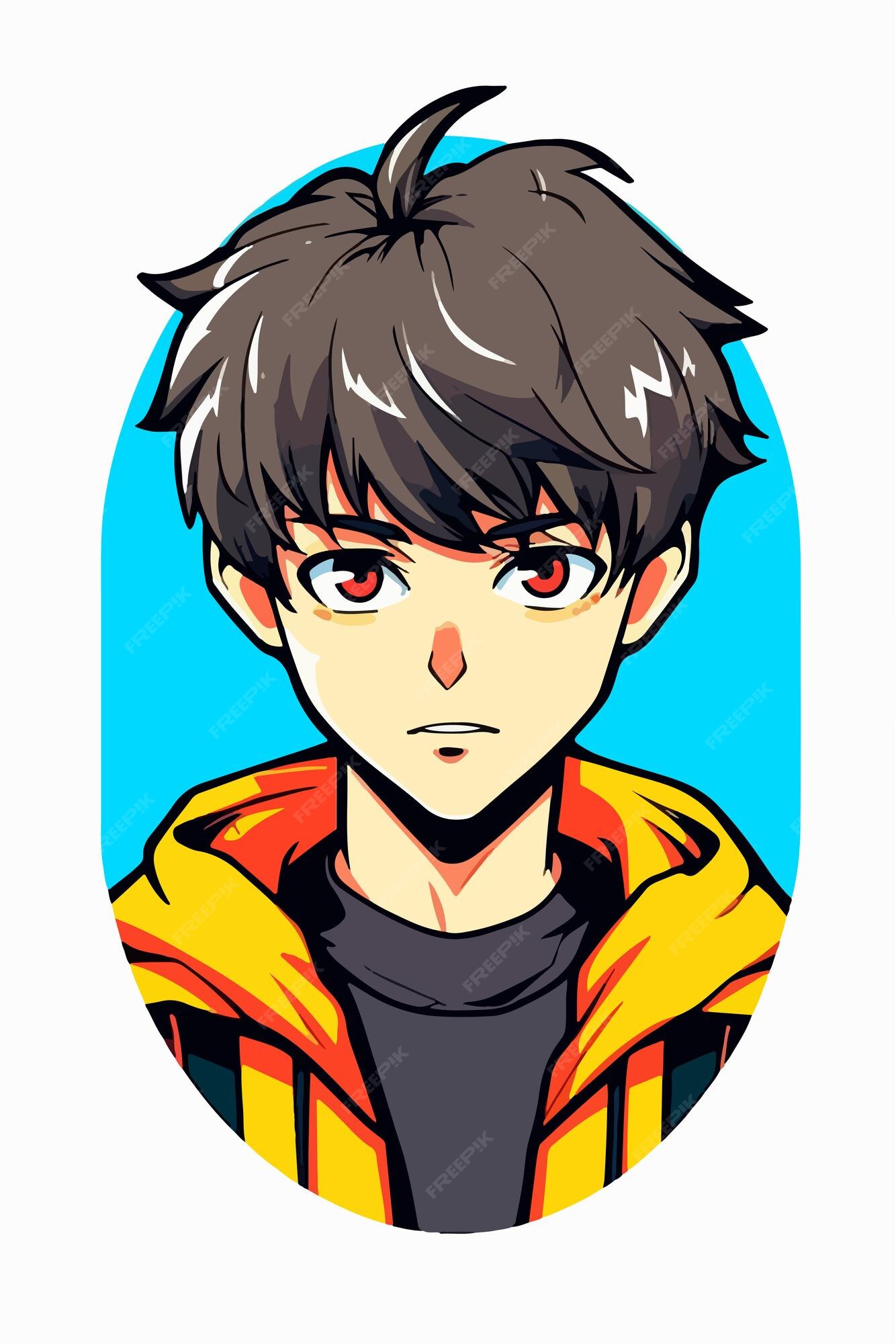 Premium Vector  Anime boy avatar