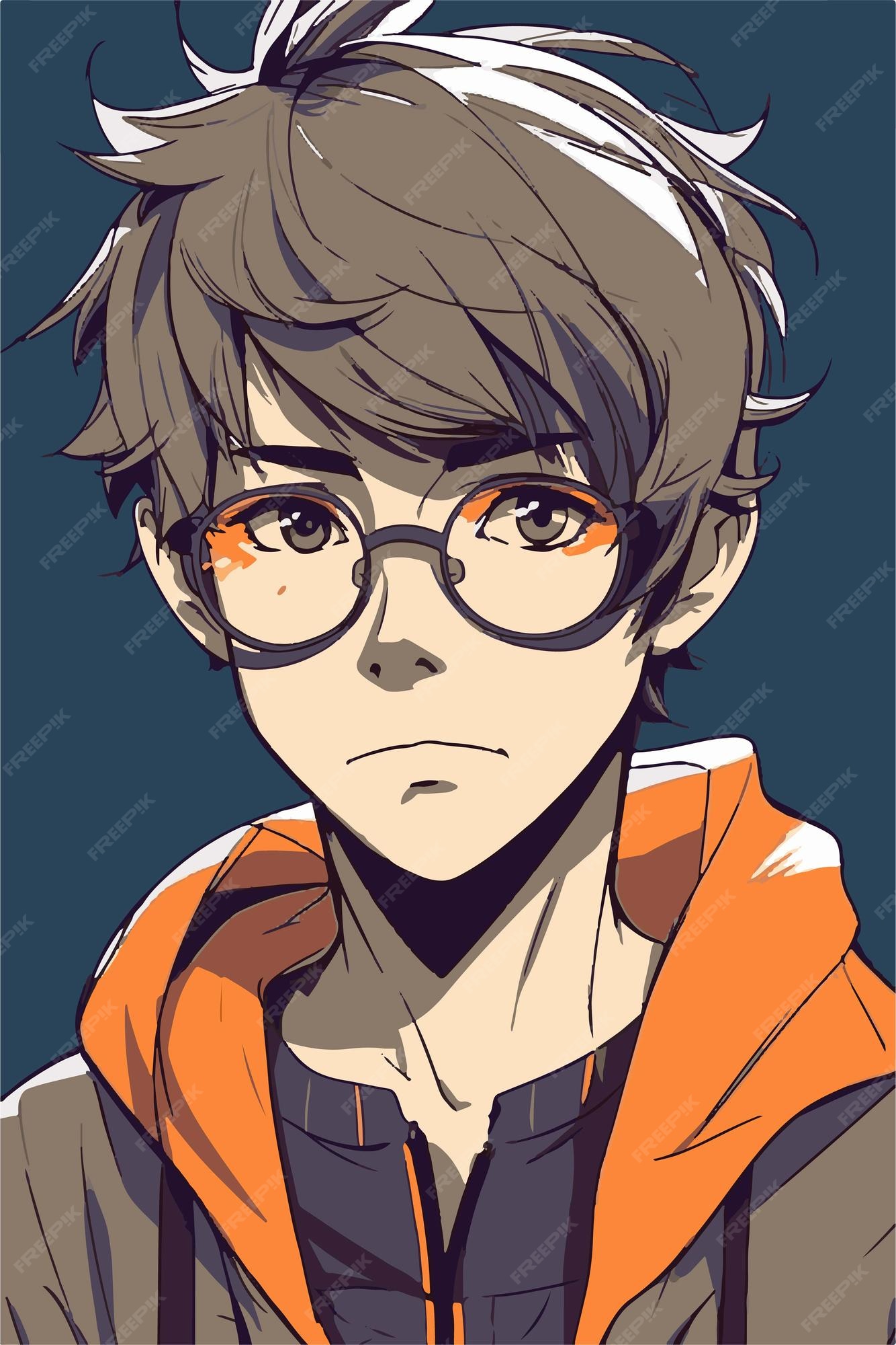 Premium Vector  Young man anime style character vector