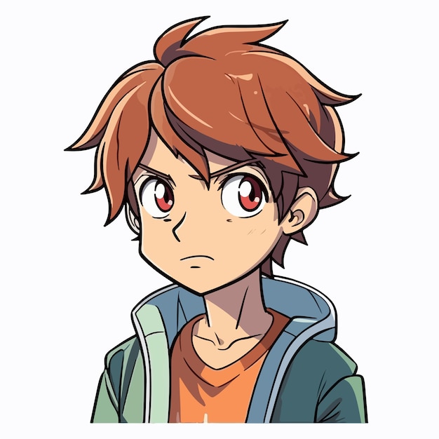 young man anime style character vector illustration design Manga Anime Boy