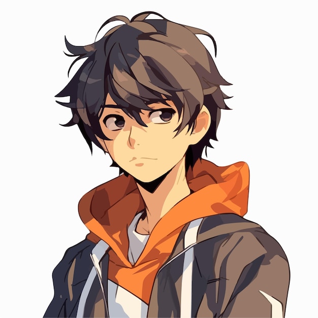 Premium Vector  Young man anime style character vector illustration design  manga anime boy