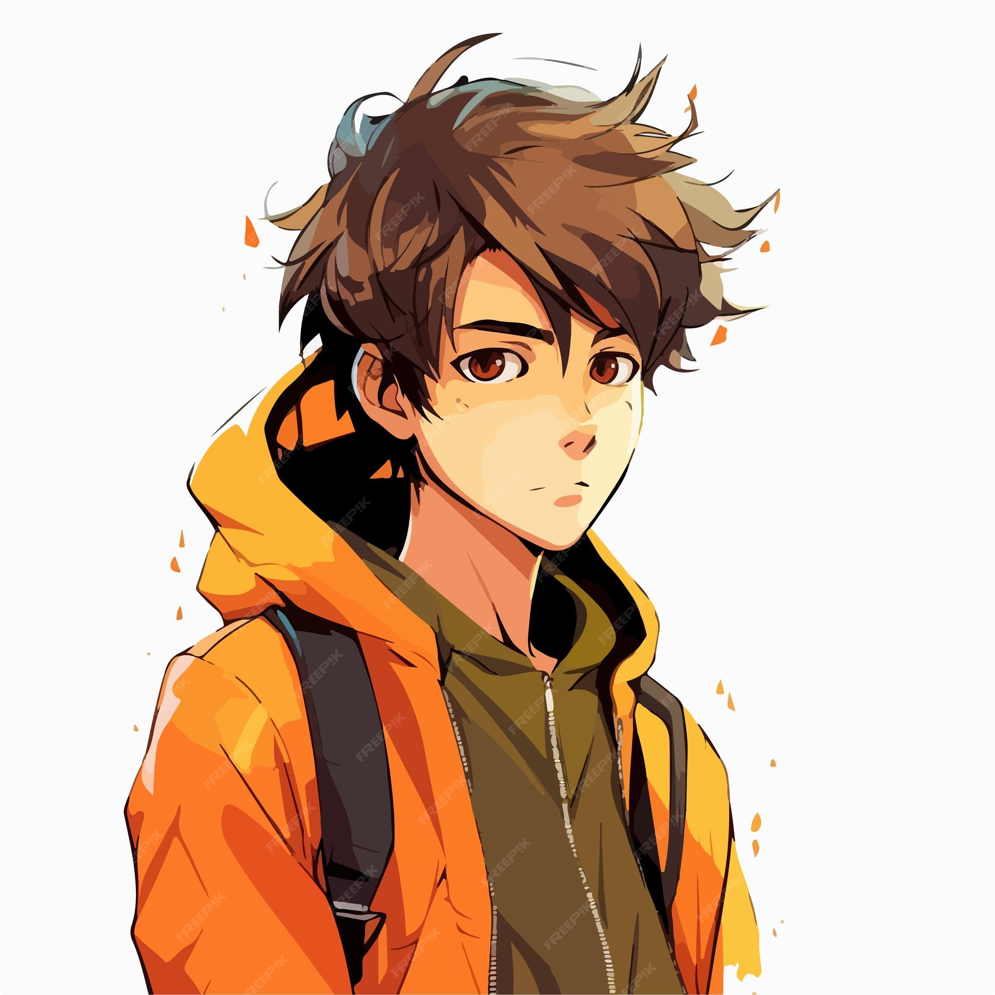 Premium Vector  Young man anime style character vector illustration design  manga anime boy