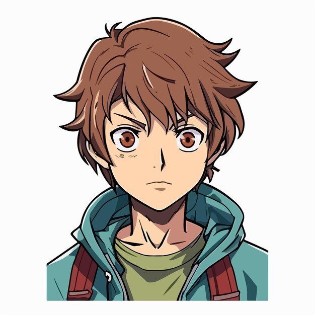 Premium Vector  Young man anime style character vector illustration design  manga anime boy