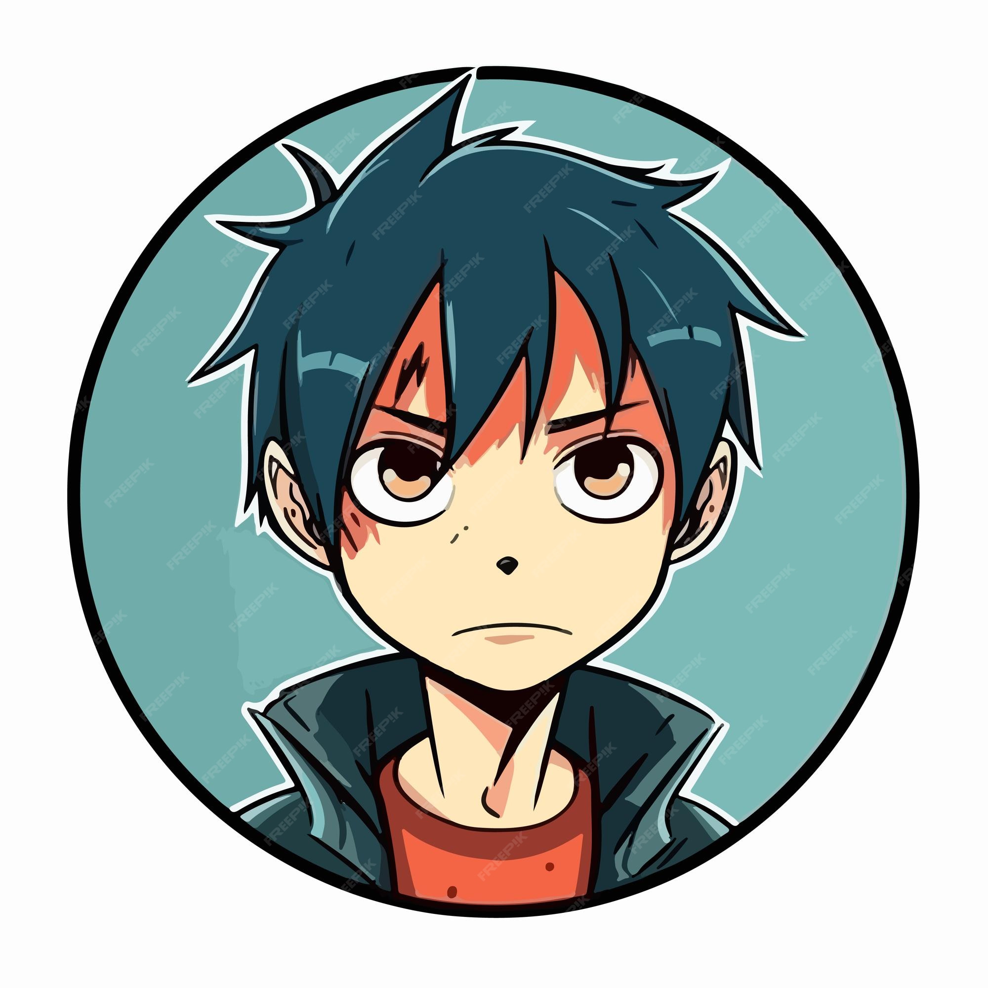 anime style boy icon Stock Vector Image & Art - Alamy