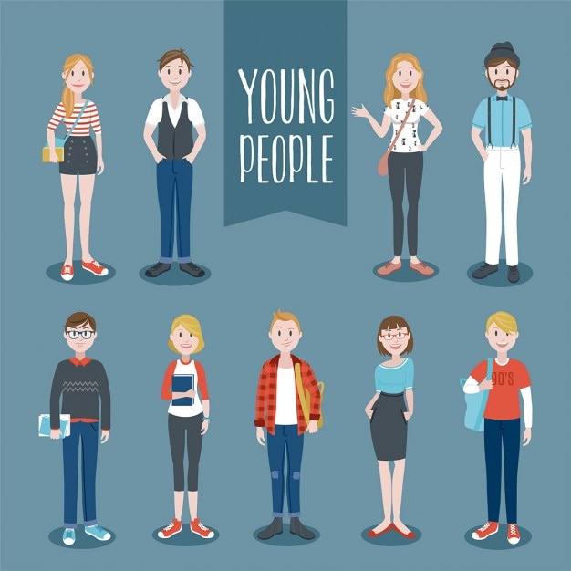 Young people collection 