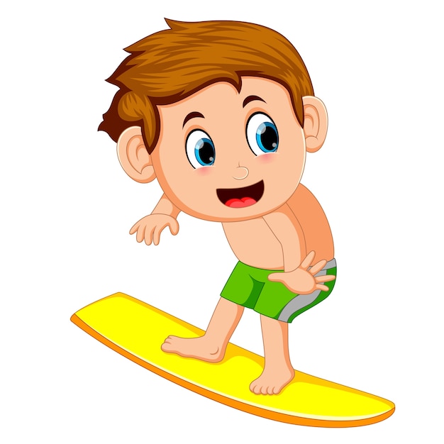 young surfer cartoon