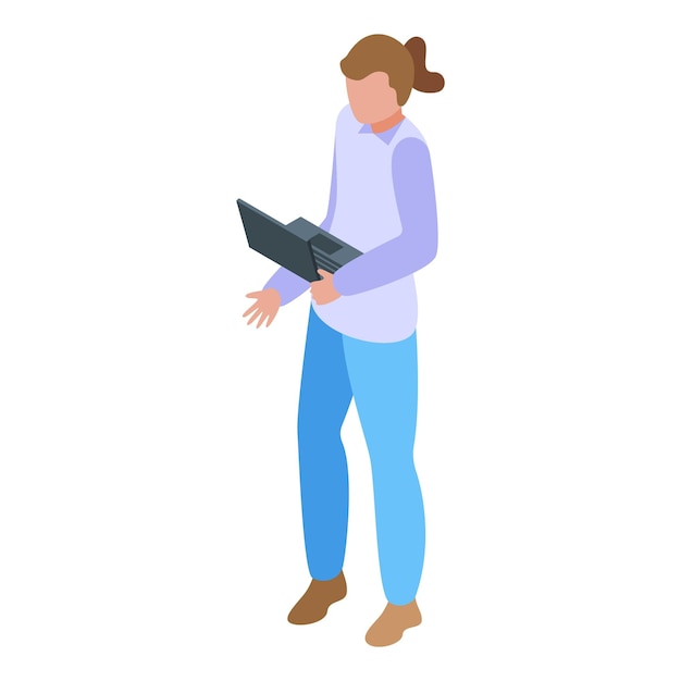 ラップトップを持った若い女性アナリストが財務予測に取り組んでいます
