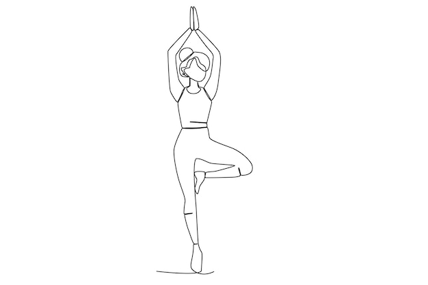 Line Drawing Yoga Poses Stock Illustrations – 268 Line Drawing Yoga Poses  Stock Illustrations, Vectors & Clipart - Dreamstime