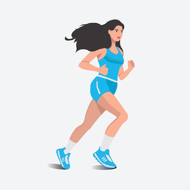 Young woman jogging healthy lifestyle