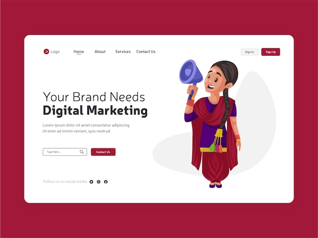 Your brand needs digital marketing landing page design