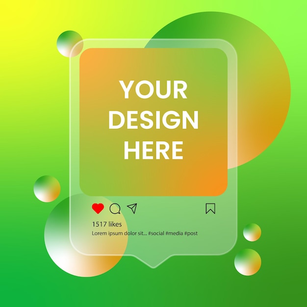 Your Design Here Vector Template
