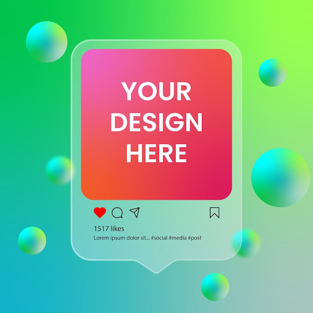 Your Design Here Vector Template