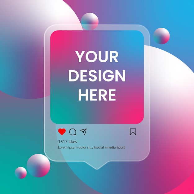 Your Design Here Vector Template