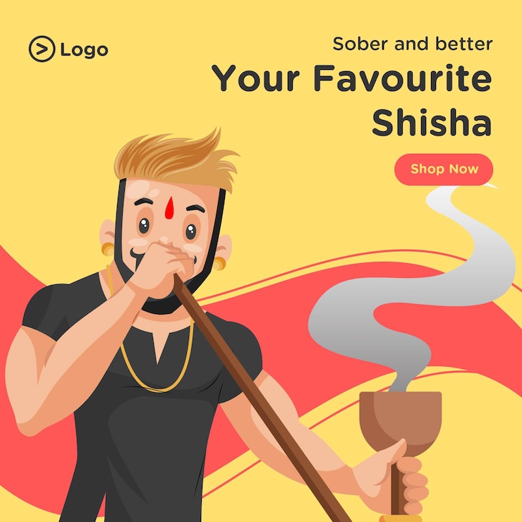 Premium Vector | Your favourite shisha banner design template