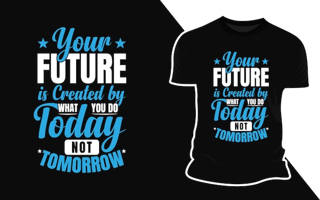 Your future is created by what you do today not tomorrow