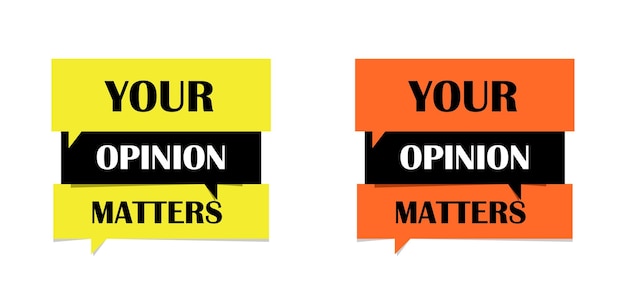 Your opinion matters set of posters