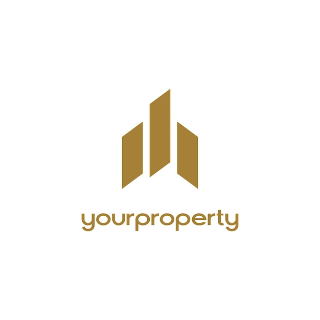 Vector your property logo real estate design logo