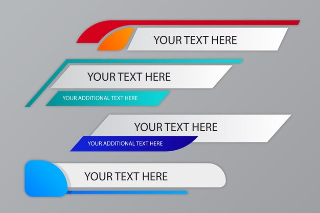 Vector your text here banners