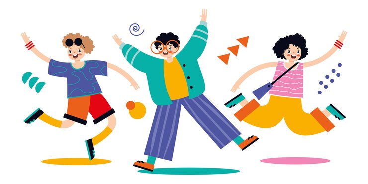 Vector フラットなキャラクターと若者のコンセプト