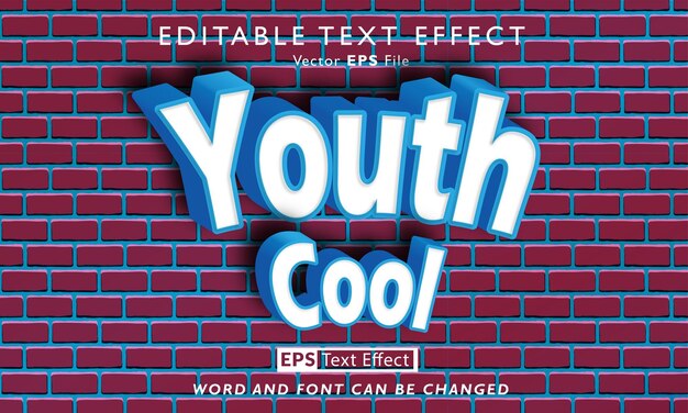 Youth cool text effect