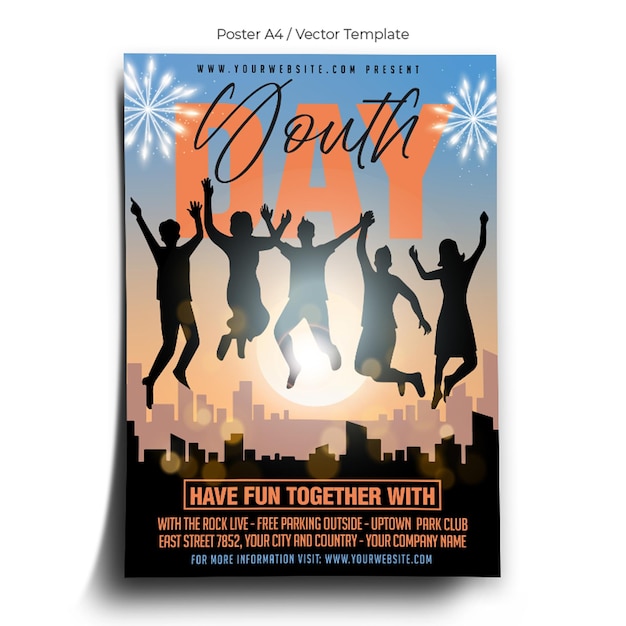 Youth Day Event Poster Template