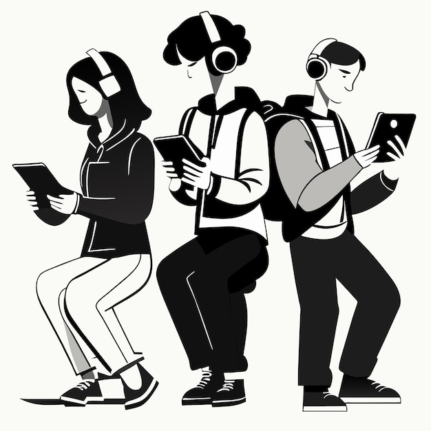 Youth and Technology in Sketches