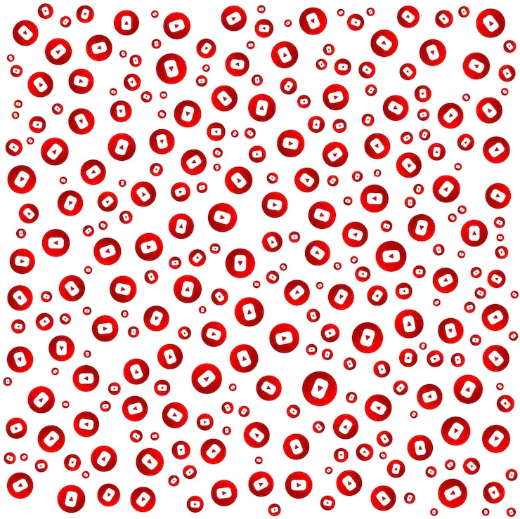 Vector youtube achtergrondontwerp in square