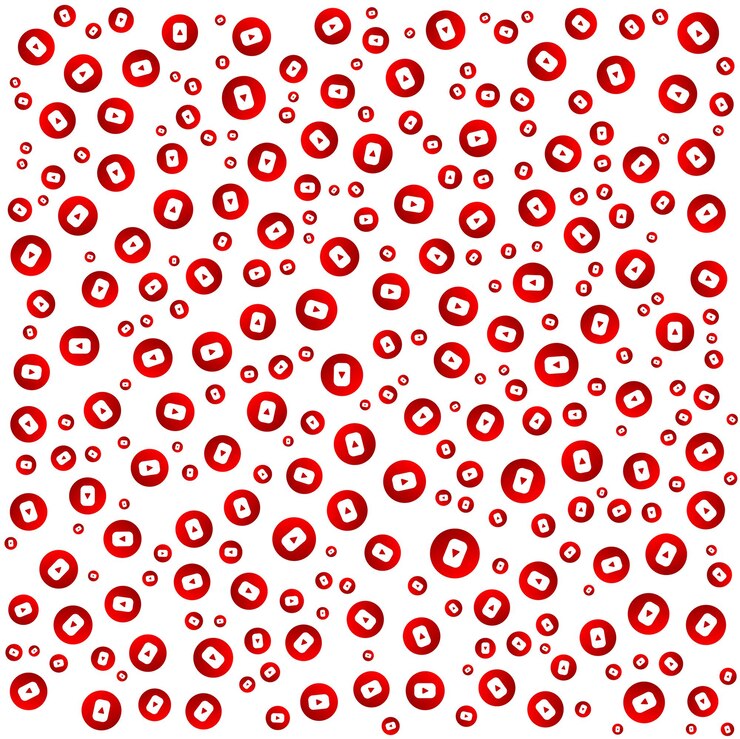 Vector youtube background design in square