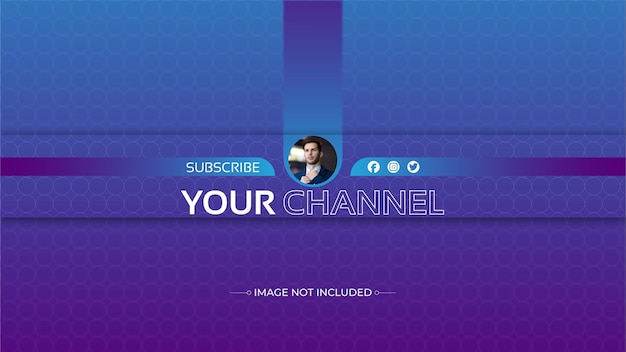 Vector youtube banner and cover design