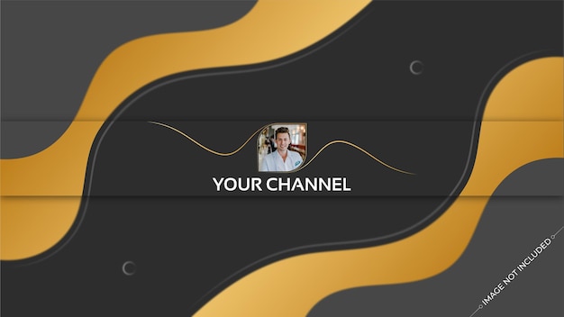 Vector youtube banner and cover design