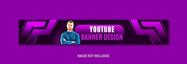 Vector youtube banner cover social media template