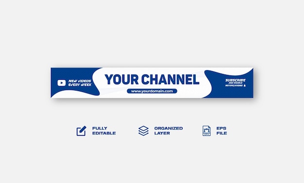 youtube banner design template horizontal