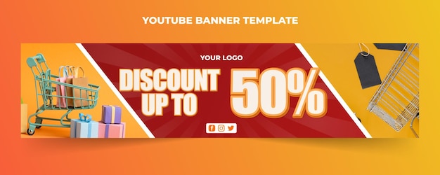 Youtube Banner Sale Template