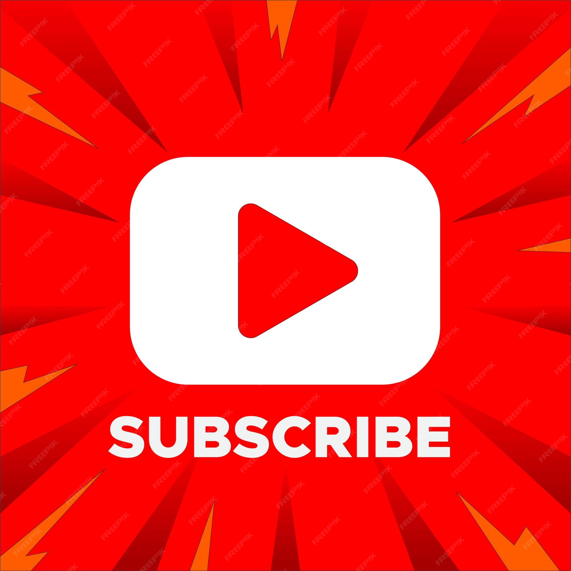 Premium Vector | Youtube button logo background vector design