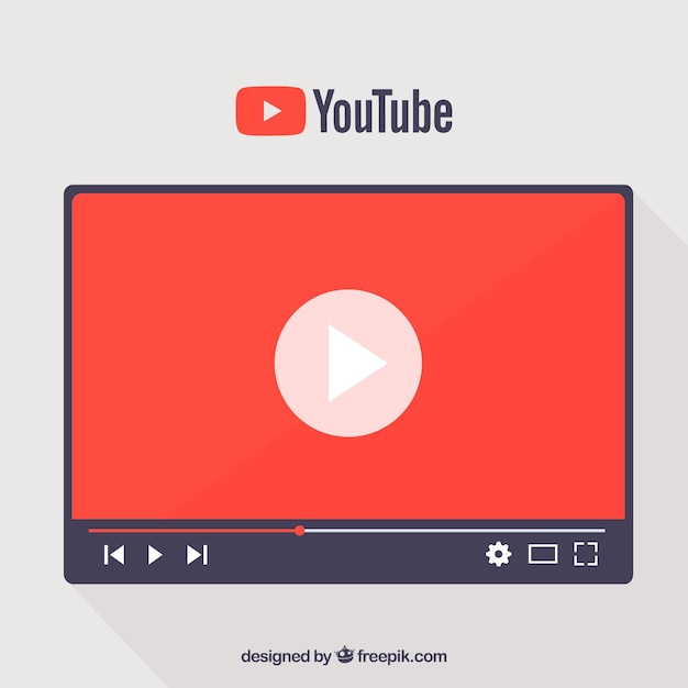 Vector youtube concept