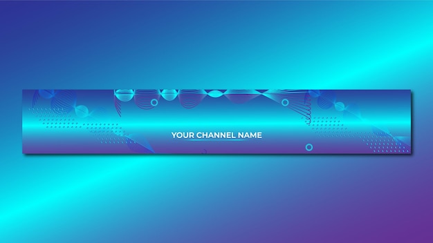 Youtube cover banner template design